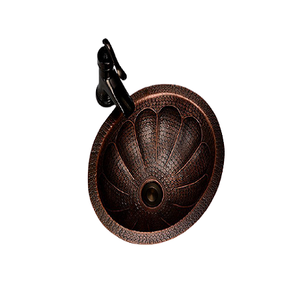 Fregadero de cocina de cobre de calidad superior Diseño maravilloso Fregadero de baño de forma redonda para lavado de manos y utensilios - Product Image 6