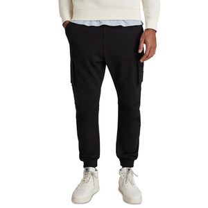 G-Star per Uomo, Pantaloni Sportivi Neri Vestibilità Rilassata Taglia 2XL, 100% Cotone, Logo Personalizzabile, Antipiega, Tasche Cargo, Design con Polsini - Product Image 1