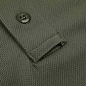 <b>Men's</b> 100% Cotton Textured Knit Short Sleeve for <b>Shirt</b> <b>Green</b> with Solid Pattern Breathable Anti-Wrinkle Outdoor Custom Size - Product Image 3