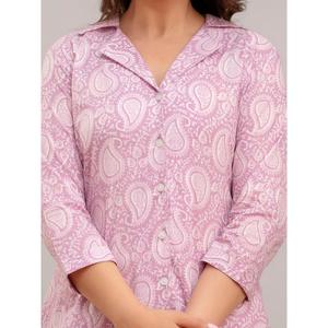 Ensemble deux pièces décontracté tendance pour femmes en crêpe violet (XS) - Product Image 6