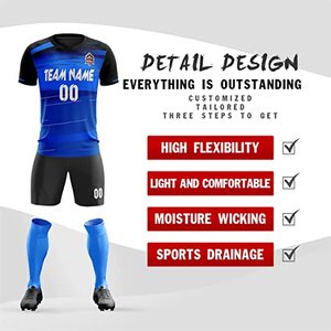 Ensemble de shorts en jersey de sublimation en polyester 100% respirant pour l'équipe de football personnalisée de haute qualité pour le jour du match de votre équipe - Product Image 4