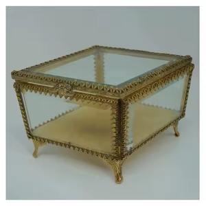 Caja de Joyería Hexagonal de Metal de Alta Calidad con Cristal para Adultos y Niñas, para Guardar Collares, Pendientes, Kits de Maquillaje y Recuerdos - Product Image 5