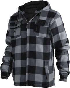 Camisa de Franela Estilo Leñador para Motocicleta 2025 con Capucha Transpirable y Resistente al Viento, Material de Poliéster/Algodón - Product Image 3