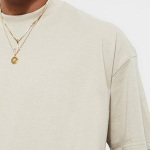 Nueva llegada de los hombres de gran tamaño Boxy Fit Camiseta 100% algodón de calidad Premium impresión personalizada disponible en lote de punto tipo de patrón - Product Image 6