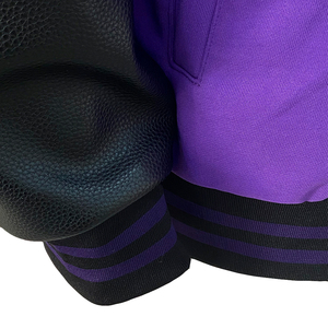 Chaqueta de béisbol de algodón con logotipo bordado para hombre, ropa de calle informal unisex, chaqueta con letras - Product Image 6