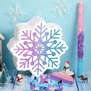 Pinata <span class=keywords><strong>de</strong></span> Noël en forme <span class=keywords><strong>de</strong></span> flocon <span class=keywords><strong>de</strong></span> neige avec les yeux bandés Pinata congelée <span class=keywords><strong>pour</strong></span> <span class=keywords><strong>princesse</strong></span> Fournitures <span class=keywords><strong>de</strong></span> fête d'<span class=keywords><strong>anniversaire</strong></span> Décorations - Product Image 6