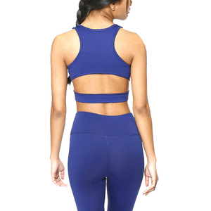 Mameluco de entrenamiento al por mayor Sujetador deportivo popular Mujeres Logotipo personalizado Fitness Yoga Wear Sujetador deportivo Leggings Gym Yoga Set - Product Image 4