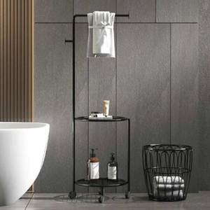 KPT68032 Étagère de rangement moderne en acier inoxydable pour salle de bain avec panier, fixation murale d'angle en métal pour hôtels - Product Image 3