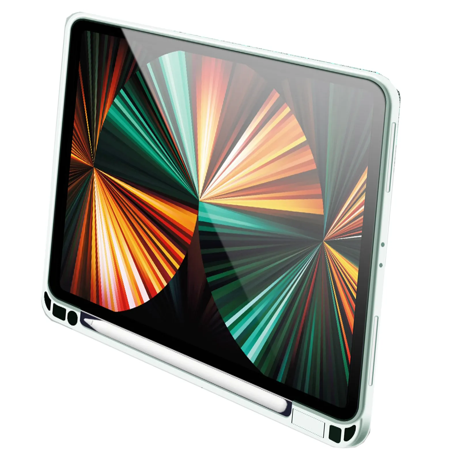 For Ipad Protective Case Ipad Pro Flat Belt Pen Slot Transparent Air4 Hard Mini 6 Magnetic Attraction Tablet Case