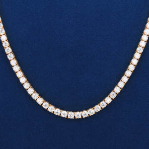 สร้อยคอเทนนิสเงินแท้ 925 คุณภาพดีเยี่ยม ดีไซน์ทันสมัย หรูหรา สไตล์งานแต่งงาน ประดับเพชรแล็บเจียระไนแบบบริลเลียนท์ - Product Image 4