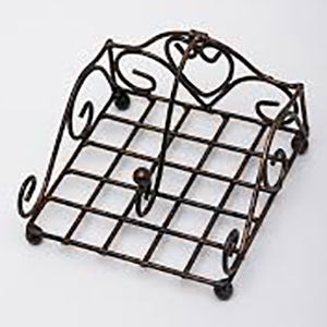 Wholesale Supply Metal Decor Tabletop <b>Tissue</b> Dispenser Fancy Decorative Napkin Rack Wire Holder - Product Image 6