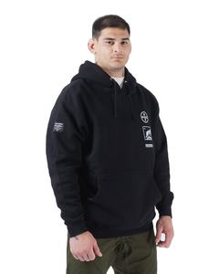 Sweat-shirt long en coton polaire pour femmes, Logo personnalisé, pull Oversize, robes à capuche - Product Image 3