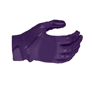 Fashion <b>Sticky</b> American Football Gloves Comfortable Soft Latex Custom Printed Receiver Purple Color Waterproof Touch Screen <b>Hook</b> - Product Image 5