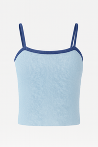 เสื้อสายเดี่ยวผู้หญิงแบบยืดหยุ่น ผ้าริบ ทรงหวาน สีพื้น ชุดเดียว สไตล์เก๋ บูติก ขายส่งจำนวนมาก รับผลิตเสื้อผ้าแบรนด์ส่วนตัว - Product Image 6