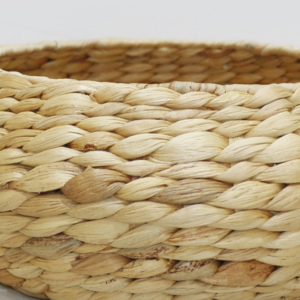 Artex Dong Thap Bol rond en jacinthe d'eau tissé à la main rustique Panier décoratif pour fruits ou plateau de service - Product Image 5