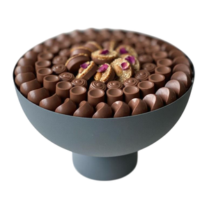 Bol à chocolat créatif en métal finition miroir Bol de service à chocolat de style moderne Présentoir à desserts pour les mariages et la décoration de fête - Product Image 3