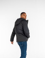 Chaqueta Impermeable y Transpirable con Cierre para Hombre, para Invierno y Actividades al Aire Libre, con Acolchado Confortable, Color Negro, de Imperio Shop