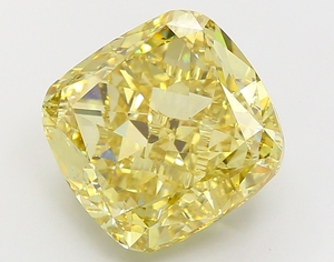 Diamant de luxe Rising Diamond 16,02 carats, taille coussin, jaune vif fantaisie, cultivé en laboratoire, clarté VS1, certifié IGI, pour bagues fantaisie - Product Image 5