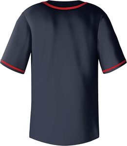 Wholesale Custom Men's Baseball & Softball Jersey Plain Blank Embroidery <b>Shirts</b> Softball Club Baseball Wear Baseball Jersey - Product Image 3