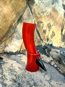 Cuerno Vikingo Colorido para Beber, Herramienta Artesanal Europea, Cuerno Tallado Natural, Artesanía Real, Tacto Natural, para Bares, Restaurantes, Navidad - Product Image 4