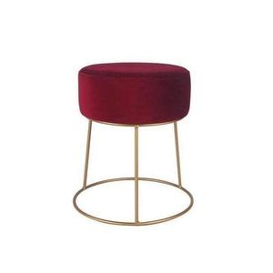 2024 tabouret de bar ottoman nouveau design avec dessus en cuir marron fer noir poudre nous avons fini mini tabouret au meilleur prix - Product Image 6