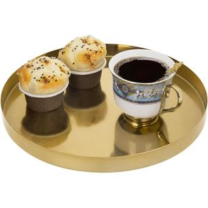 Plateau de service élégant et durable en métal moderne, multi-fonctionnel, pour servir des boissons, des collations, décoration élégante - Product Image 3