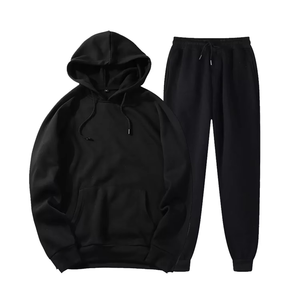 Vêtements de sport d'hiver 100% coton pour hommes, survêtement de jogging respirant sur mesure, logo solide et propre, ensembles sur mesure OEM - Product Image 1