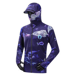 Sudadera con Capucha de Pesca Ninja de Manga Larga, 100% Poliéster, Transpirable, de Secado Rápido, Talla Grande, con Estampado de Sublimación Personalizado de Alta Calidad - Product Image 3