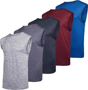 Venta directa de fábrica Camiseta sin mangas de punto informal Ligero Cómodo Alta calidad Transpirable 100% Algodón Gimnasio Ejercicio Venta - Product Image 1