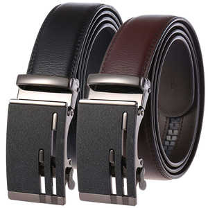 Ceinture décontractée vintage pour homme en cuir de vache véritable avec boucle en cuivre, durable, largeur 38 mm, longueur 110-125 cm - Product Image 1