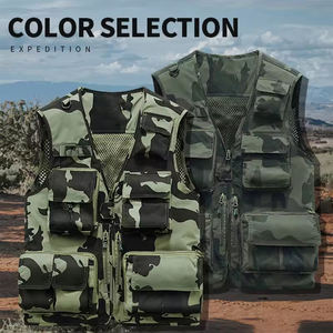 Chaleco multibolsillo transpirable personalizado para hombre con bolsillos Oem Service Trending Chaleco verde de camuflaje de alta calidad para hombre - Product Image 6