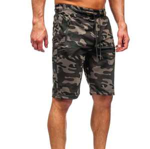Venta caliente de los hombres de rizo francés 100% pantalones cortos de algodón de alta calidad transpirable Jogger logotipo personalizado venta al por mayor tamaño High Street - Product Image 2