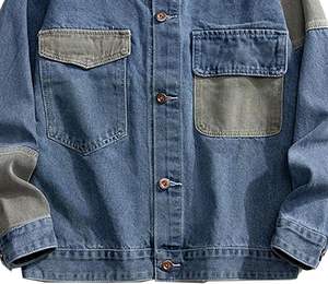 New jackets New Windproof Denim Jacket with All-Over Floral Embroidery Elegant Floral Embroidery Design Jackets - Product Image 5