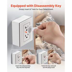 Couvre-prises de sécurité pour bébés, lot de 70 capuchons de protection pour prises électriques en ABS pour enfants, usage domestique - Product Image 4