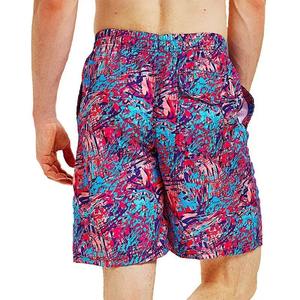 Short de gym de rue haute pour hommes avec logo personnalisé pantalon de bain de plage d'été en maille anti-rides écologique - Product Image 4