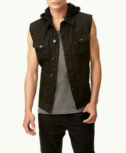 Gilet en jean pour hommes modernes décontracté Vintage élégant Denim gilet une garde-robe essentiel en détresse Style cool sans effort - Product Image 4