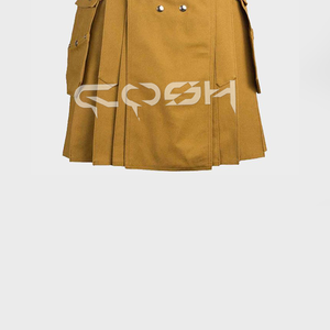 Kilts de travail robustes de style écossais faits à la main par le meilleur fournisseur, 100% coton, kilts utilitaires avec sangles, prix de gros - Product Image 6