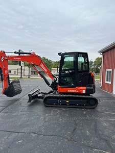 Kubota KX057-5 Mini Crawler Excavator Compact Hydraulic Digger Enclosed Cab for Farm Construction - Product Image 1