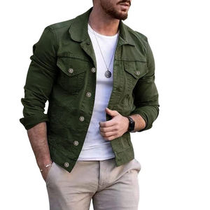 Chaqueta Vaquera Moderna para Invierno, Abrigo Informal Resistente hasta la Cadera, Estilo Urbano Desgastado, Apta para Ropa Formal y Urbana, Transpirable - Product Image 1