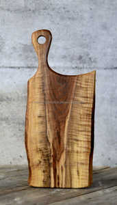 Planche à découper rectangulaire en bois d'acacia massif de qualité durable, écologique, lavable au lave-vaisselle, fabriquée à la main, bloc à découper intelligent en gros - Product Image 4