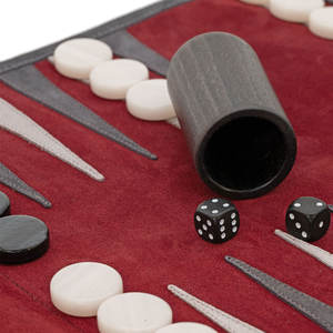 Boîte de jeu de backgammon de voyage personnalisée de haute qualité, écologique, en PU ou en cuir, plateau de jeu gravé pour les fêtes - Product Image 5