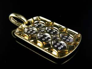 Pendentif diamant Moissanite plaqué or jaune en argent Sterling S925 glacé Hip Hop bijoux cadeau pour hommes femmes vêtements de mariage - Product Image 3