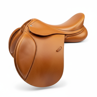 Selle d'Équitation Anglaise en Cuir Véritable Artisanale de Haute Qualité, Confortable, Durable, Équipement Professionnel pour Chevaux, Tailles Personnalisables