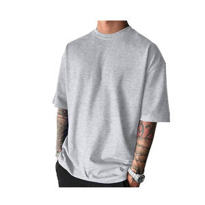 Vente chaude de haute qualité, t-shirt en coton personnalisé 400 g/m², t-shirt pour homme, fabrication rapide d'échantillons de vêtements - Product Image 1
