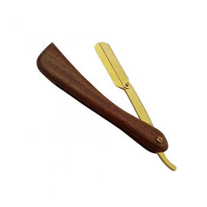 Rasoir professionnel de précision pour les salons de coiffure Rasage manuel avec manche en bois et lames pour rasages de salon - Product Image 1