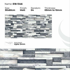 Azulejos de Porcelana de 300x600 mm para Elevación, Uso en Paredes Exteriores - Product Image 1