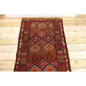 Alfombra Turca, Alfombra de Pasillo de 2.8x11.6 pies, Alfombra Oriental Roja - Product Image 3