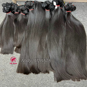Extensions de cheveux naturels vierges vietnamiens lisses Cheveux humains de meilleure qualité avec double extrémités dessinées de couleur naturelle - Product Image 1