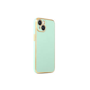 Funda Protectora de Silicona SENK Verde Claro de Alta Calidad para iPhone 14 Plus, Anti-Huellas, Estilo Ins, en Caja - Product Image 1