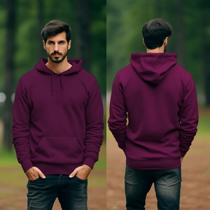 Heavy-Weight 350Gsm Winter Premium Hoodie 60% algodón 40% poliéster Casual ODM Pullover Hoodie Impresión en relieve de alta calidad con capucha - Product Image 1